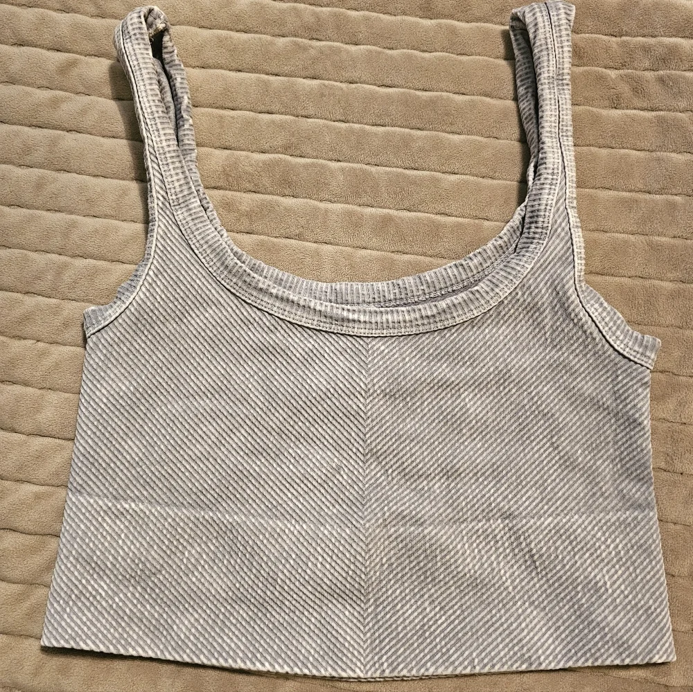 Dress Up Ribbed Square Neck Bralette - Picture 2 of 6